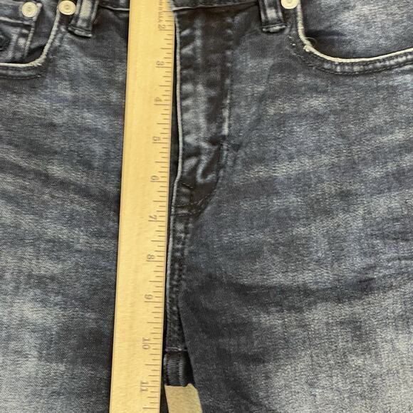 Superdry Short Mens 30 Blue Tyler 03 Cut Off Raw Hem Slim Fit Stretch‎ Denim - Picture 8 of 15